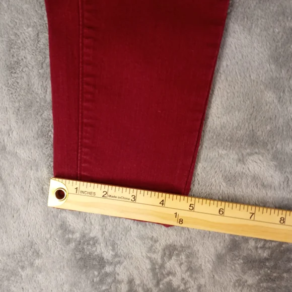 Judy Blue Womens Skinny Fit Red Jeans Size 3/26 - Picture 2 of 14